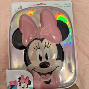 Disney Minnie Mouse Pink and Black Kids Backpack